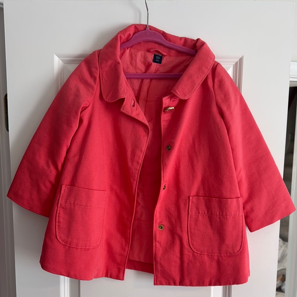 GAP Pink Raincoat Lightweight Boxy Design